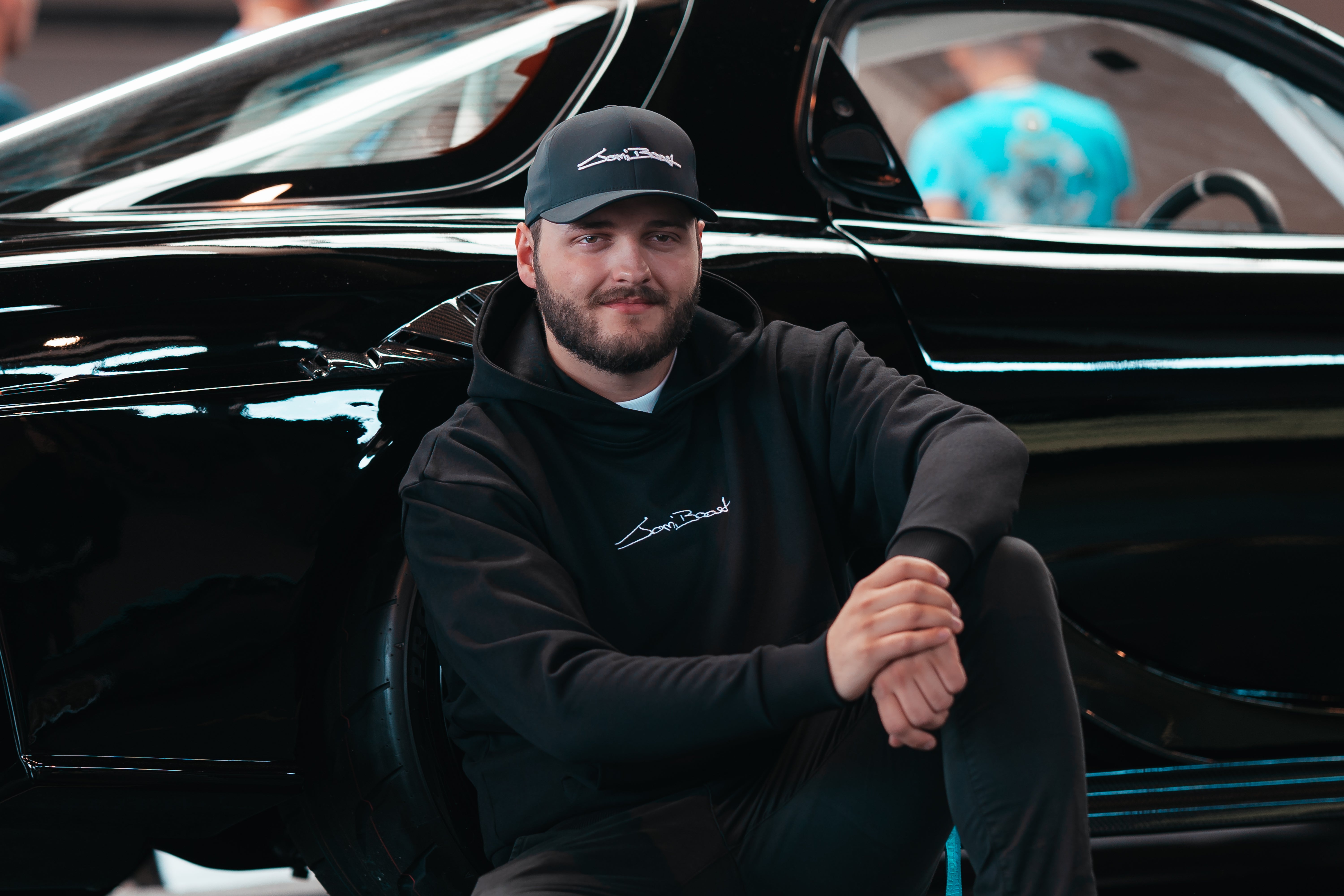 Basic Black Hoodie With Signature